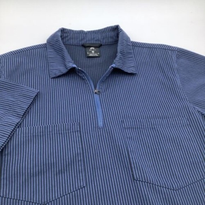 Nike SB Skateboard Short Sleeve‎ Dri Fit 1/4 Zip Pullover Striped Size Medium